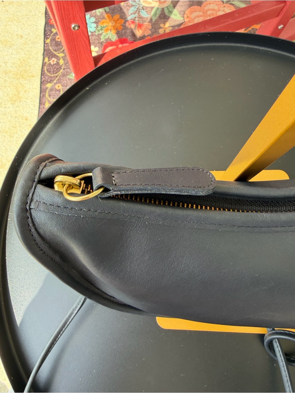 Vintage 1995 Coach Swinger Small Bag #4080 Black Leather Crossbody Made in USA - Picture 7 of 16